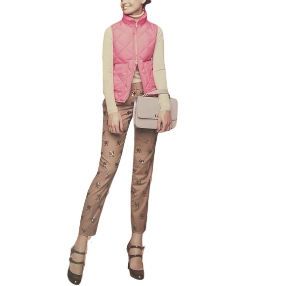 J.Crew Collection silk Sequin Bow Pants size 6 - Picture 4 of 16